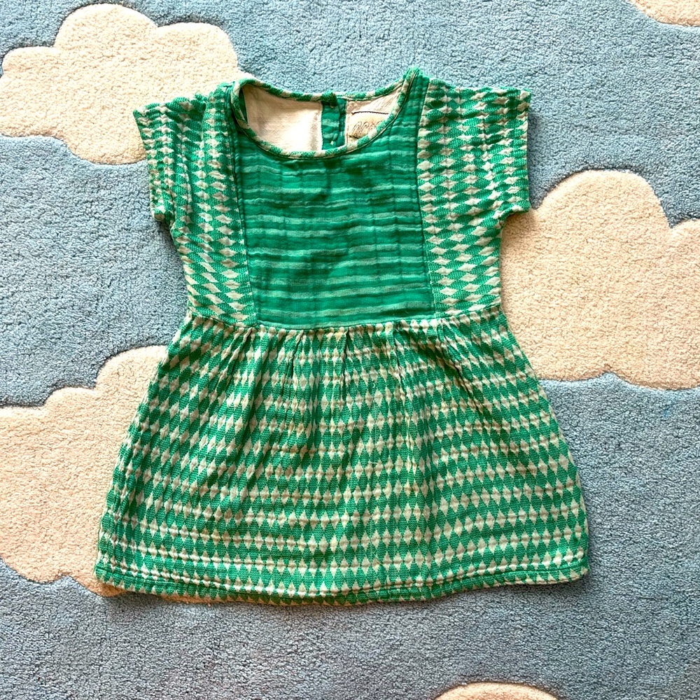 Ace&jig little girls dress in super soft double gauze holland. Size 3t